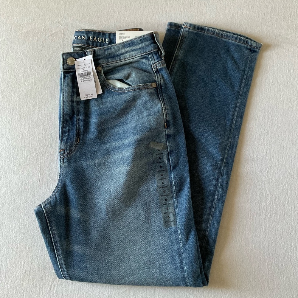 American Eagle Outfitters Blue Straight Leg Jeans